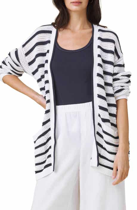 Beckham Stripe Open Cardigan
