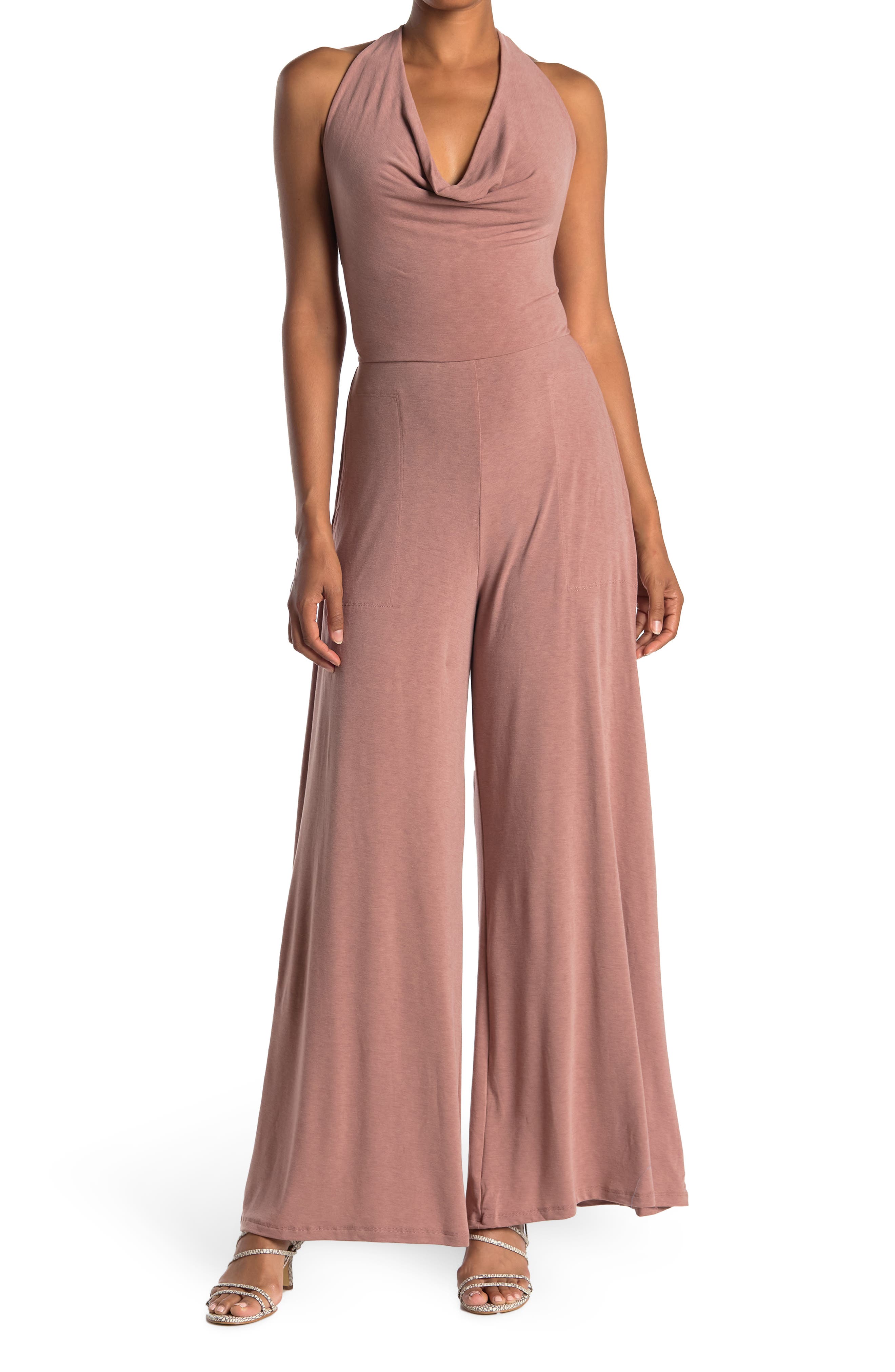 WISHLIST Halter Solid Colorway Jumpsuit (Women) | Nordstromrack