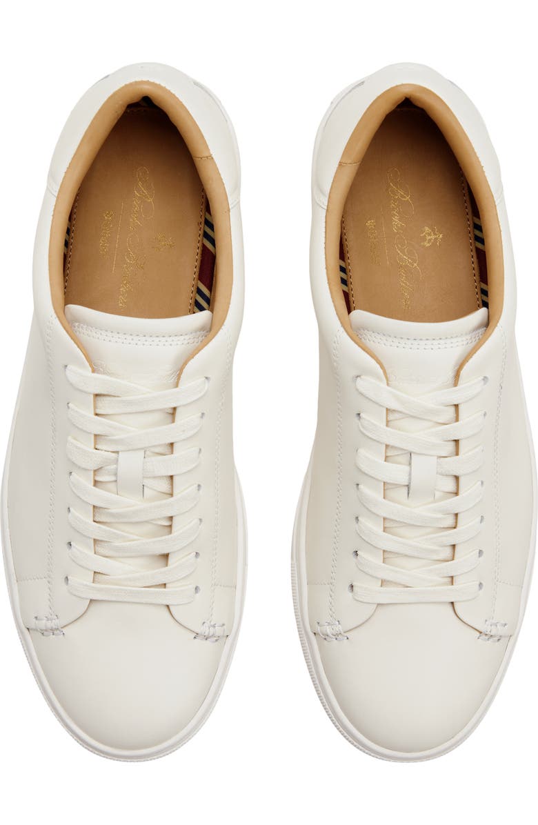 Brooks Brothers Franz Low Top Sneaker, Alternate, color, White