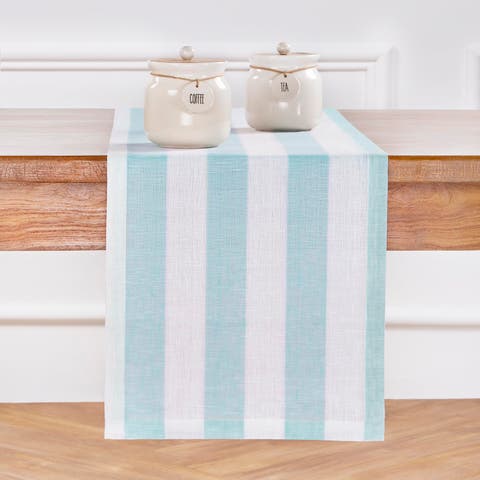 Linen Table Runner - Cabana Stripe