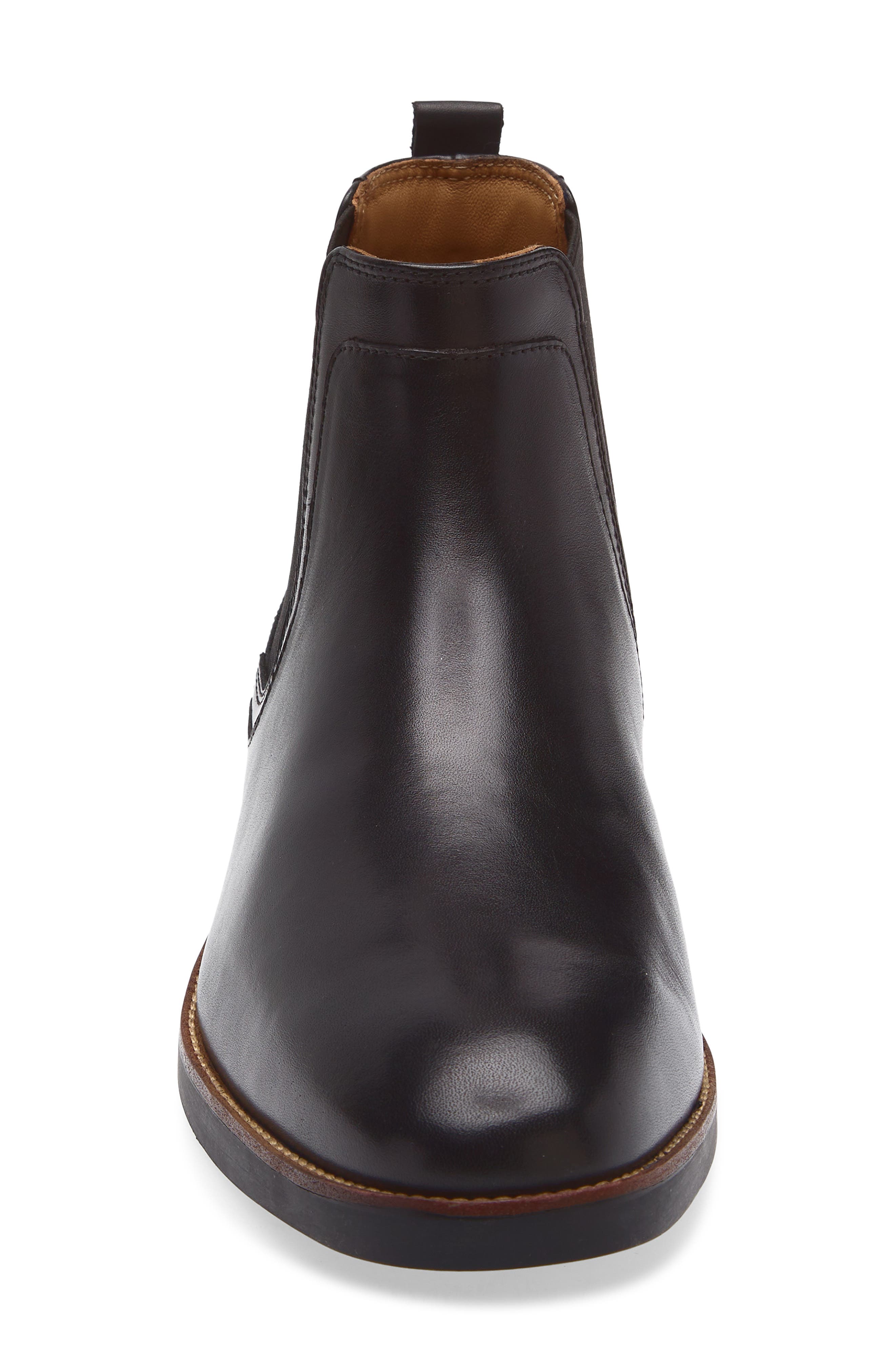 Johnston & Murphy Borland Chelsea Boot, Alternate, color, Black Leather