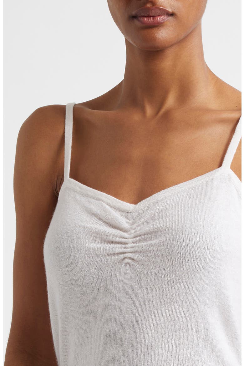 Cashmere & Linen Knit Camisole, Alternate, color, MERINGUE