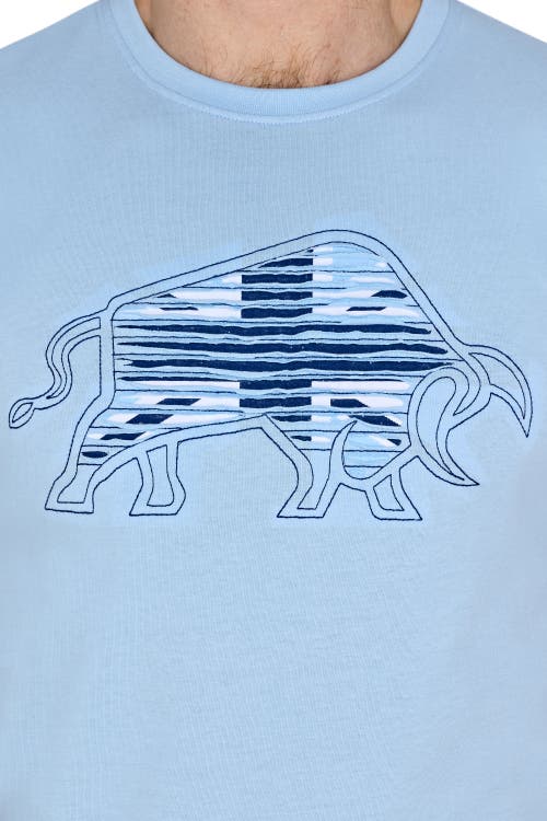 Raging Bull Slash Bull T-shirt In Blue