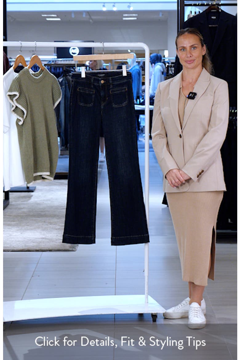 Lucy Patch Pocket Bootcut Jeans video