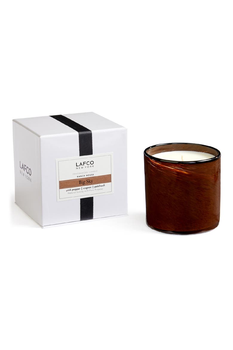 Big Sky Signature Candle, Alternate, color, BROWN