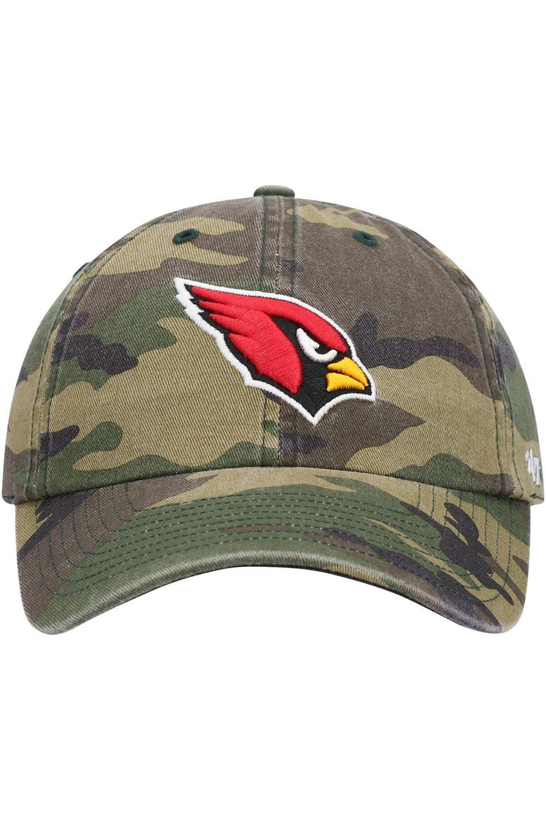 Men's '47 Camo Arizona Cardinals Woodland Clean Up Adjustable Hat, Alternate, color, Camo