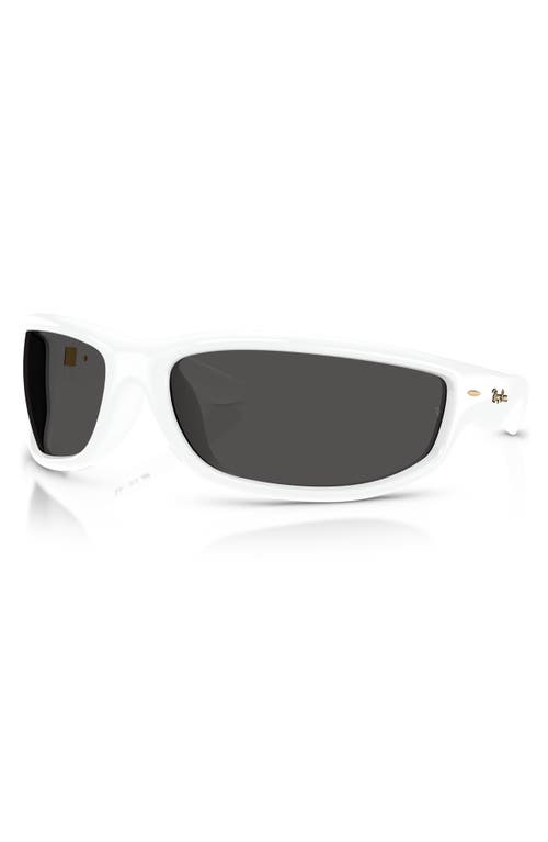 Ray Ban Ray-ban X A$ap Rocky Ultra Wrap 003 86mm Shield Sunglasses In Gray