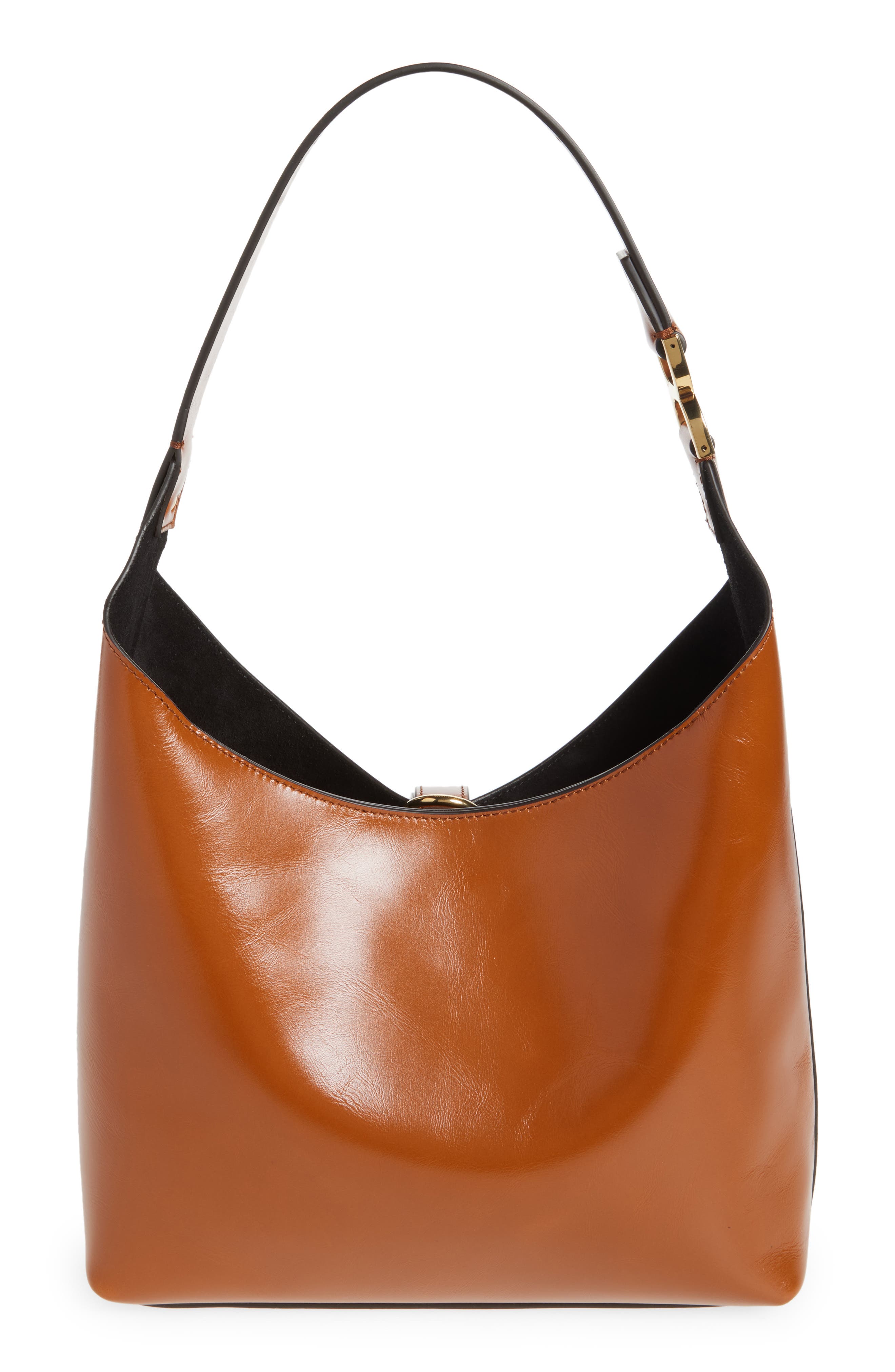 Chloé Small Marcie Leather Hobo Bag, Alternate, color, 26M Clay Brown