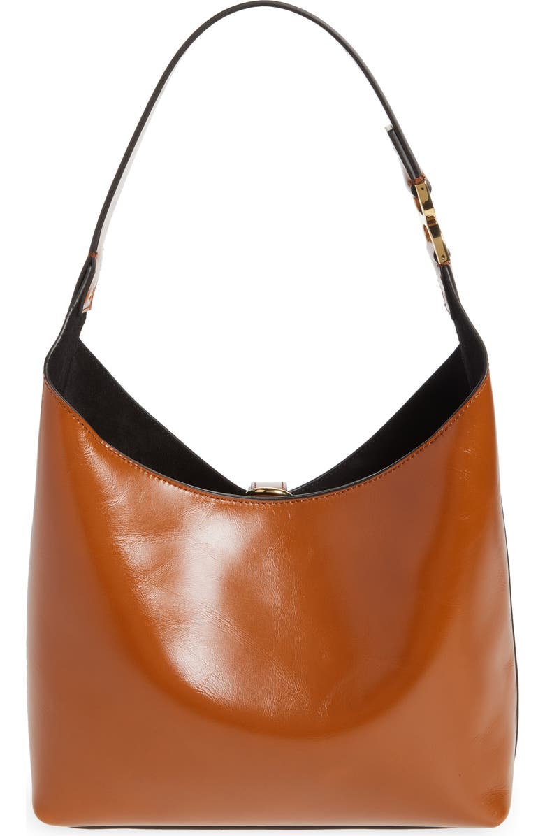 Chloé Small Marcie Leather Hobo Bag, Alternate, color, 26M Clay Brown