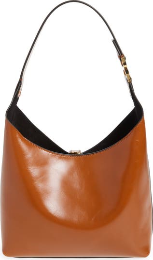 Small Marcie Leather Hobo Bag