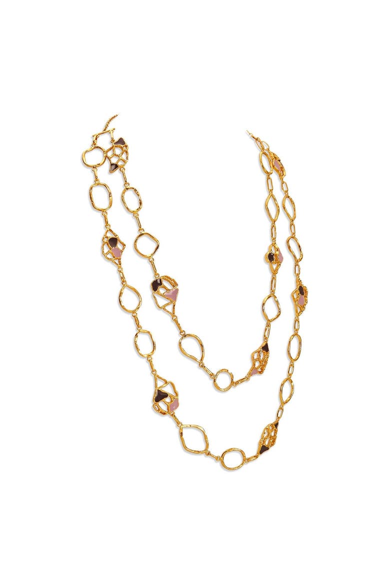 MIVA NECKLACE, Alternate, color, Gold Plated