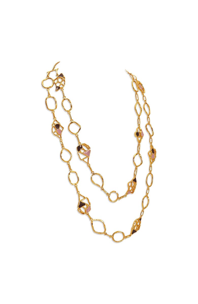 Dhwani Bansal MIVA NECKLACE, Alternate, color, Gold Plated