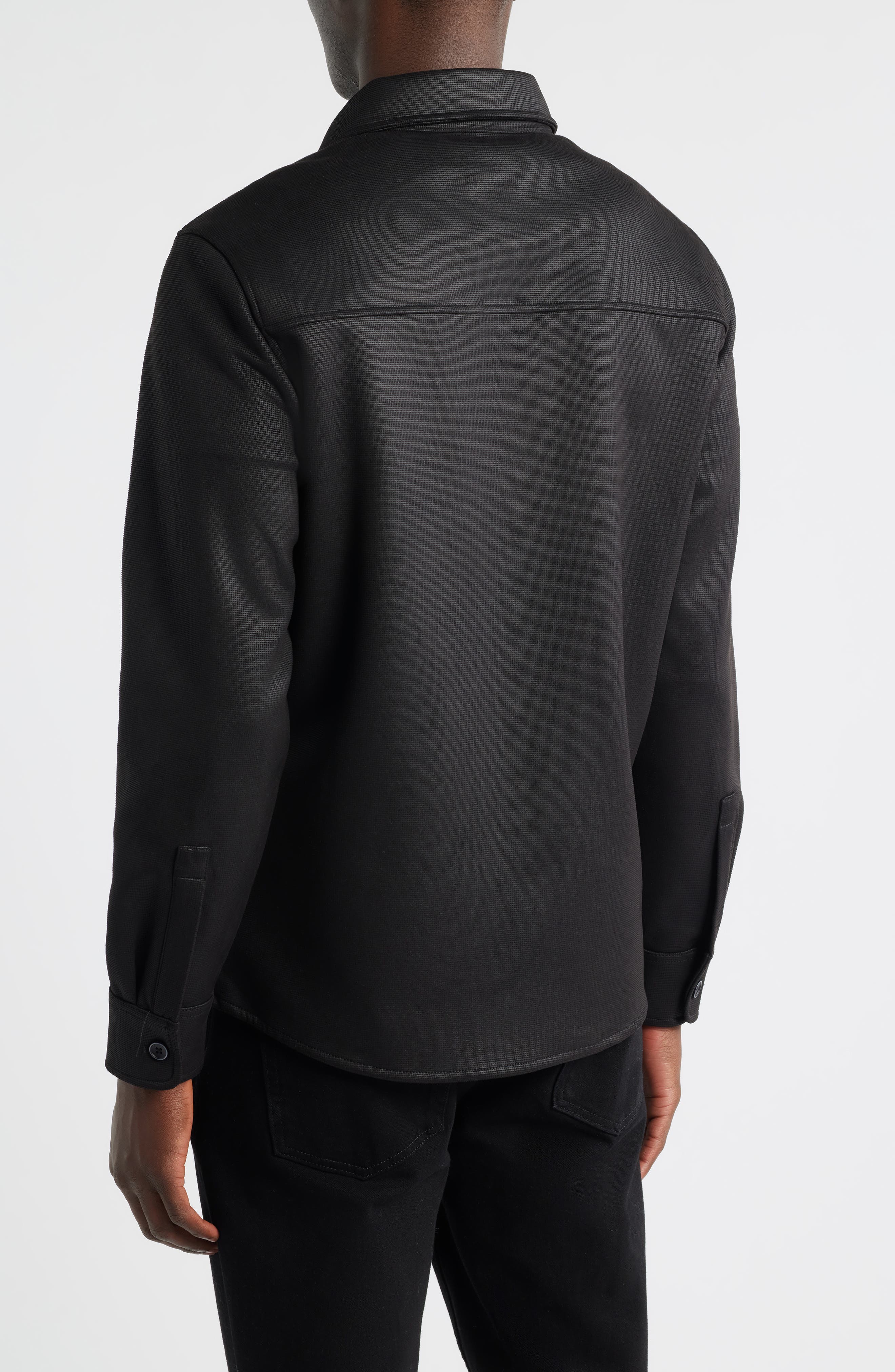 Andreas Faux Suede Overshirt - image 2