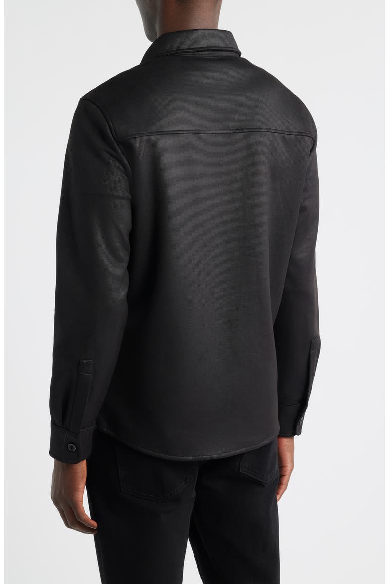 Andreas Faux Suede Overshirt, Alternate, color, BLACK