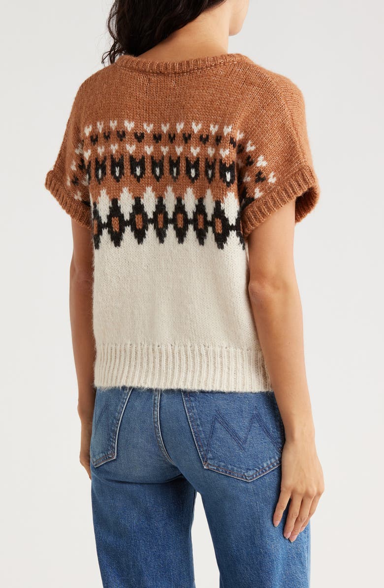 Blu Pepper Sweater Vest, Alternate, color, Ivory Multi