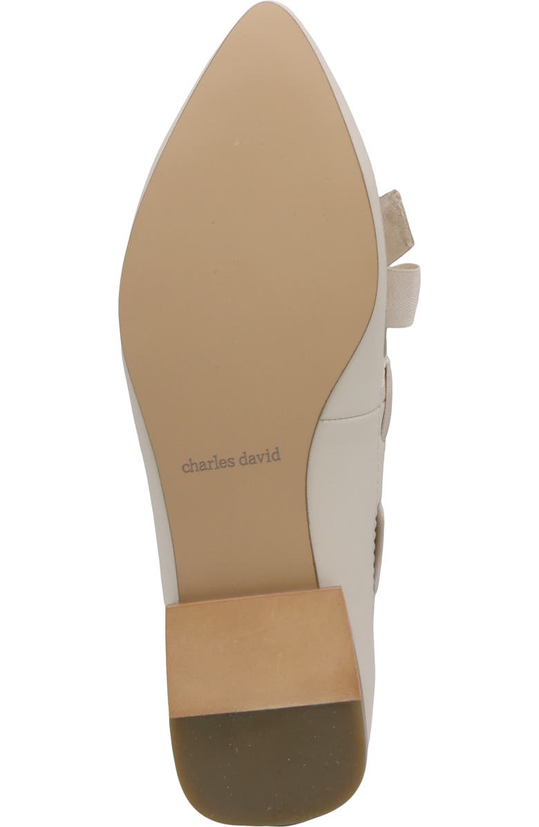 Charles David Izzi Pointed Toe Flat, Alternate, color, Ivory