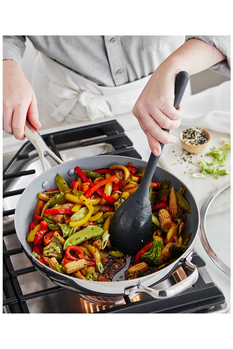 Valencia Stainless Steel Nonstick Wok, Alternate, color, STAINLESS STEEL