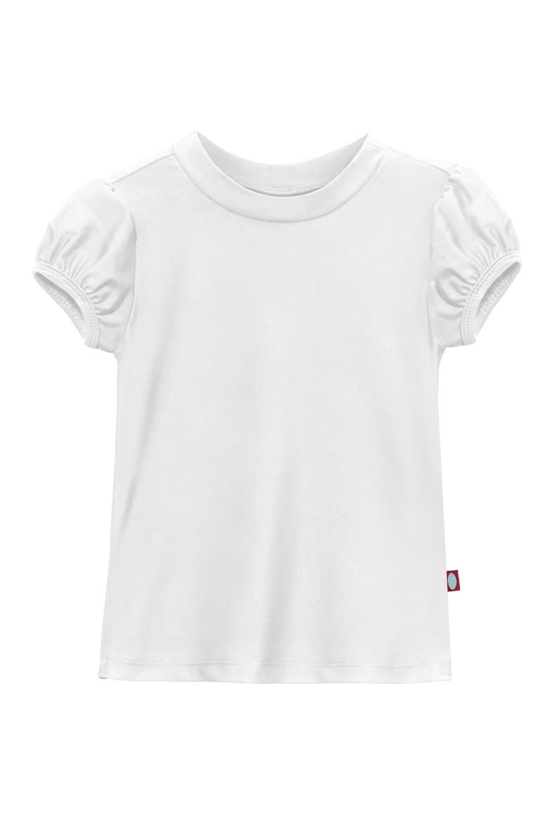Baby Girls UPF 50+ Puff Sleeve Rashguard, Main, color, White