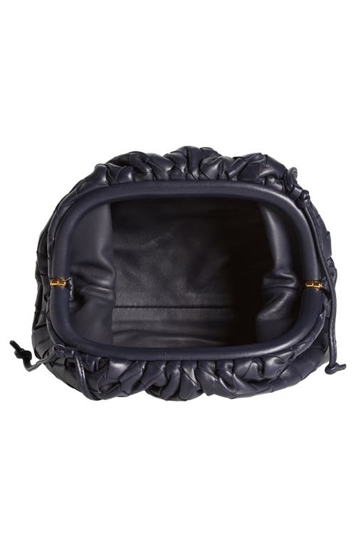 Bottega Veneta Small The Pouch Leather Clutch In Black
