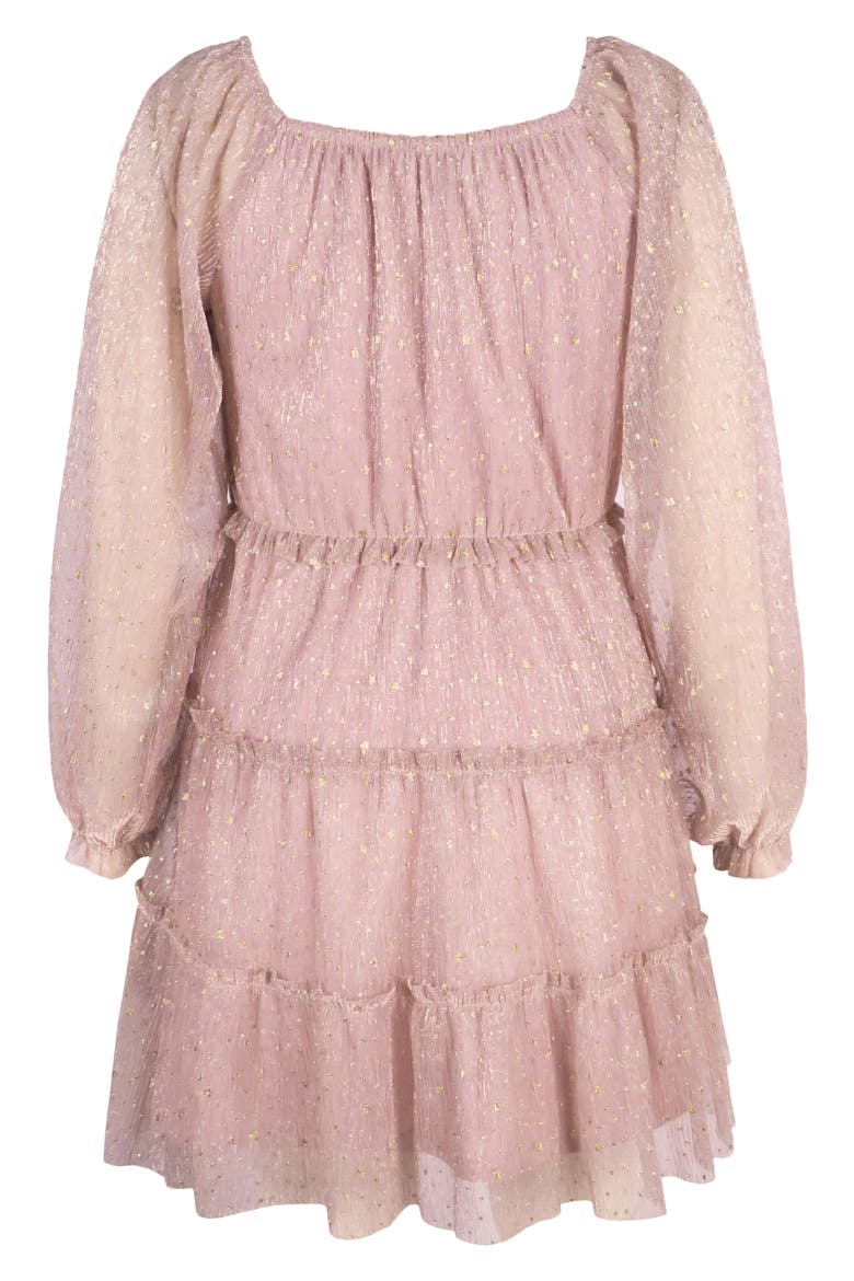 Kids' Smocked Tiered Dress, Alternate, color, BLUSH