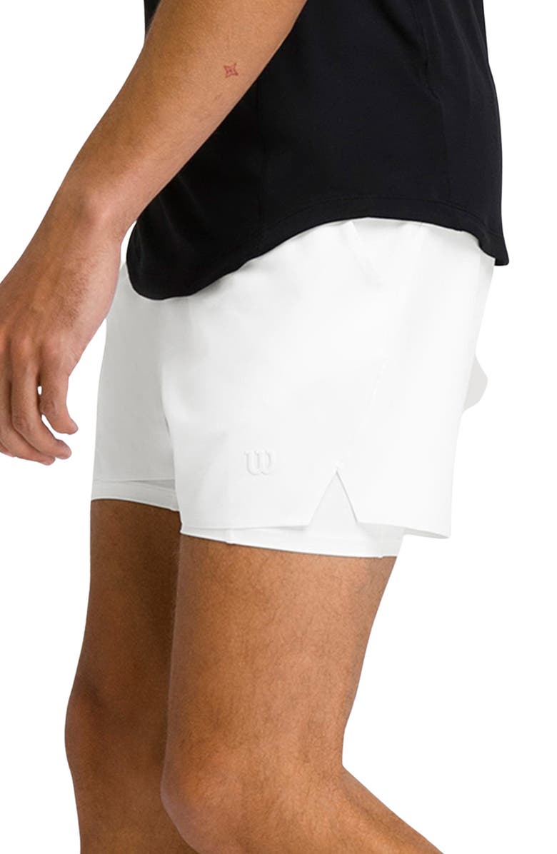 WILSON Tournament V2 Tennis Shorts, Alternate, color, Bright White
