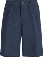 Brunello Cucinelli Délavé linen Bermuda shorts