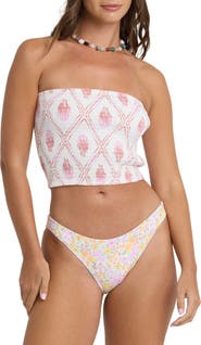 Billabong Simple Shell Smocked Tube Top