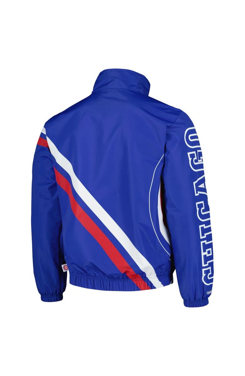Mitchell & Ness Men's Mitchell & Ness Royal Chicago Cubs Exploded Logo Warm Up Full-Zip Jacket, Alternate, color, Royal