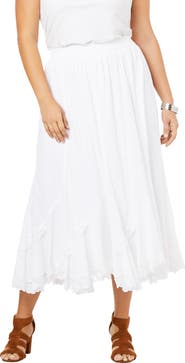 Roaman's Plus Size French Skirt