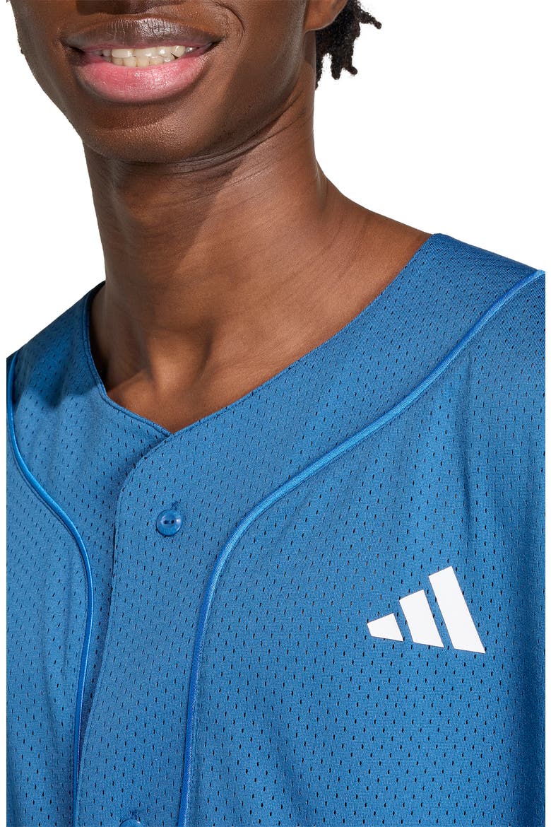 Stadium Mesh Baseball Shirt, Alternate, color, DUSKY PETROL/ RAY BLUE/ WHITE