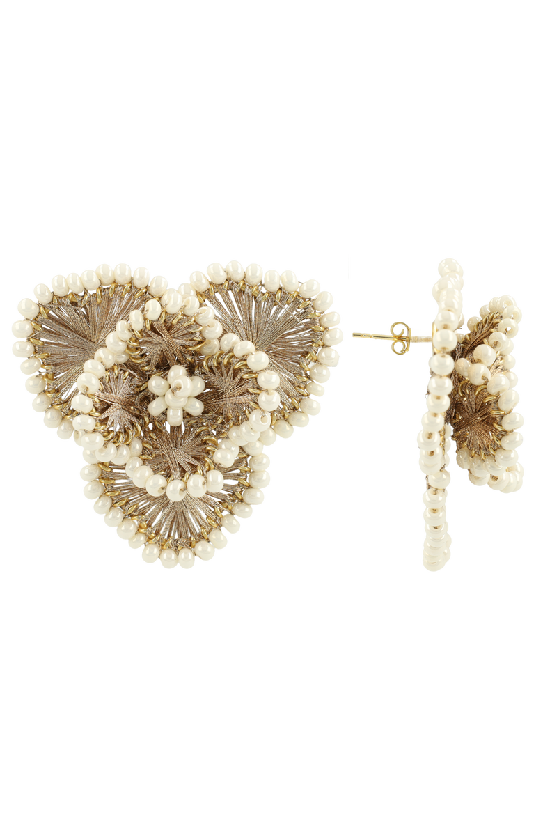 LOTT.gioielli CE SI Flower Earring L - Champagne, Main, color, Champagne
