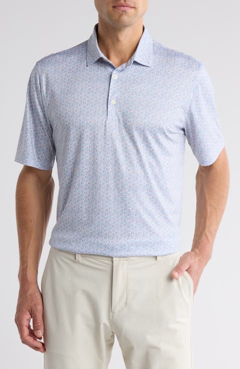 Island Flora Performance Knit Polo