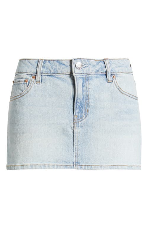 Pacsun Joanie Stretch Denim Miniskirt In Blue