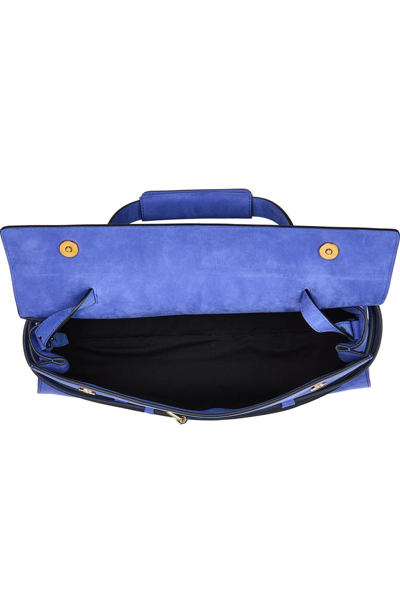 Moschino Tie Me East/West Shoulder Bag, Alternate, color, Klein 713 Oj0