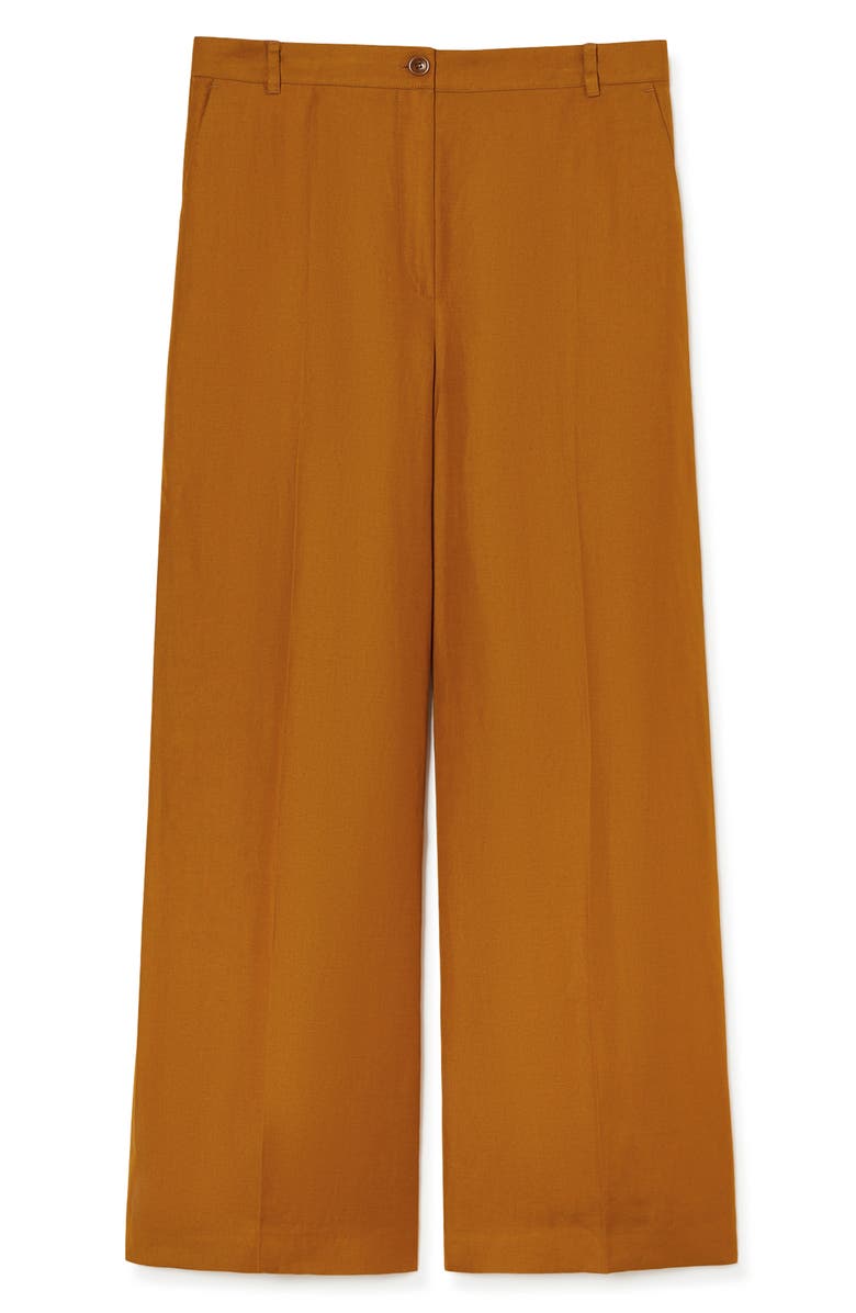 Marina Rinaldi Enigma Wide Leg Pants, Alternate, color, Brown Orange