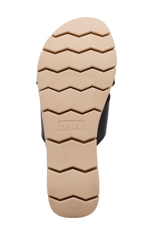 Mia Elissa Slide Sandal In Black