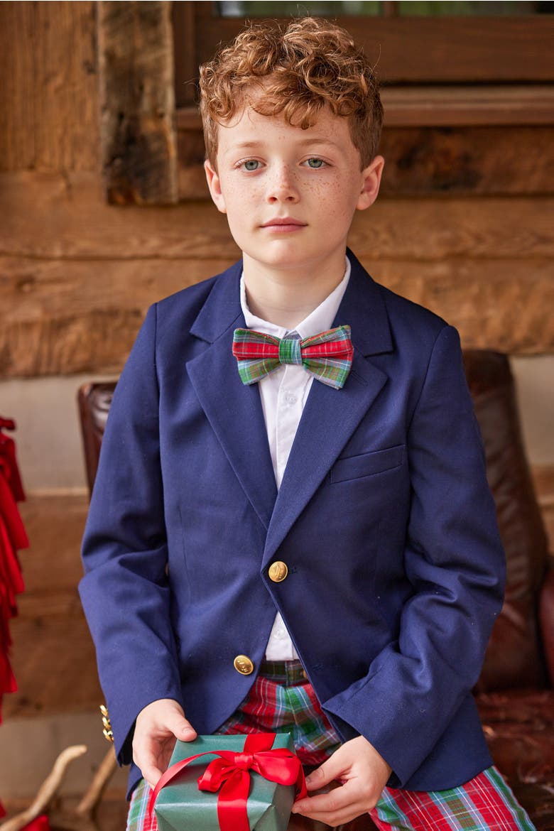 Kids' Classic Wool Blazer, Alternate, color, Navy
