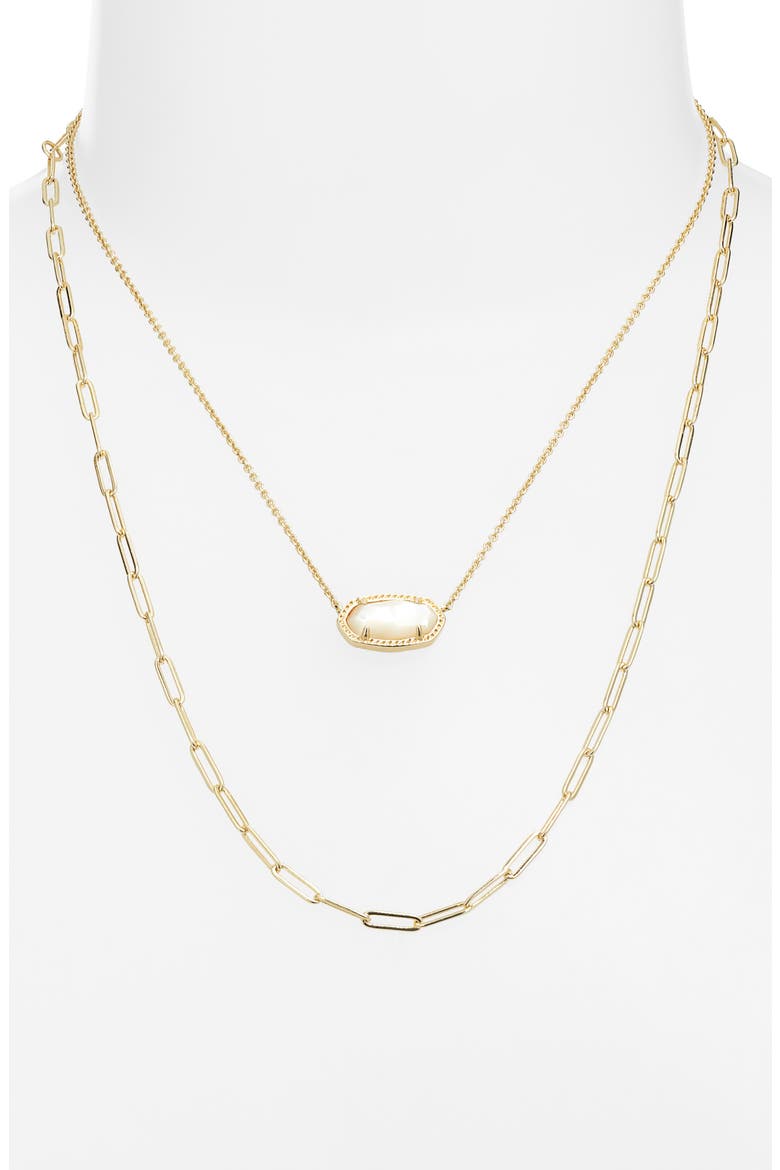 Elisa & Courtney Necklace Set, Alternate, color, GOLD IVORY MOTHER OF PEARL