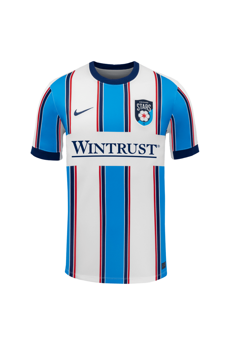 Men's Nike White Chicago Stars FC 2026 Primary Stadium Replica Jersey, Alternate, color, White