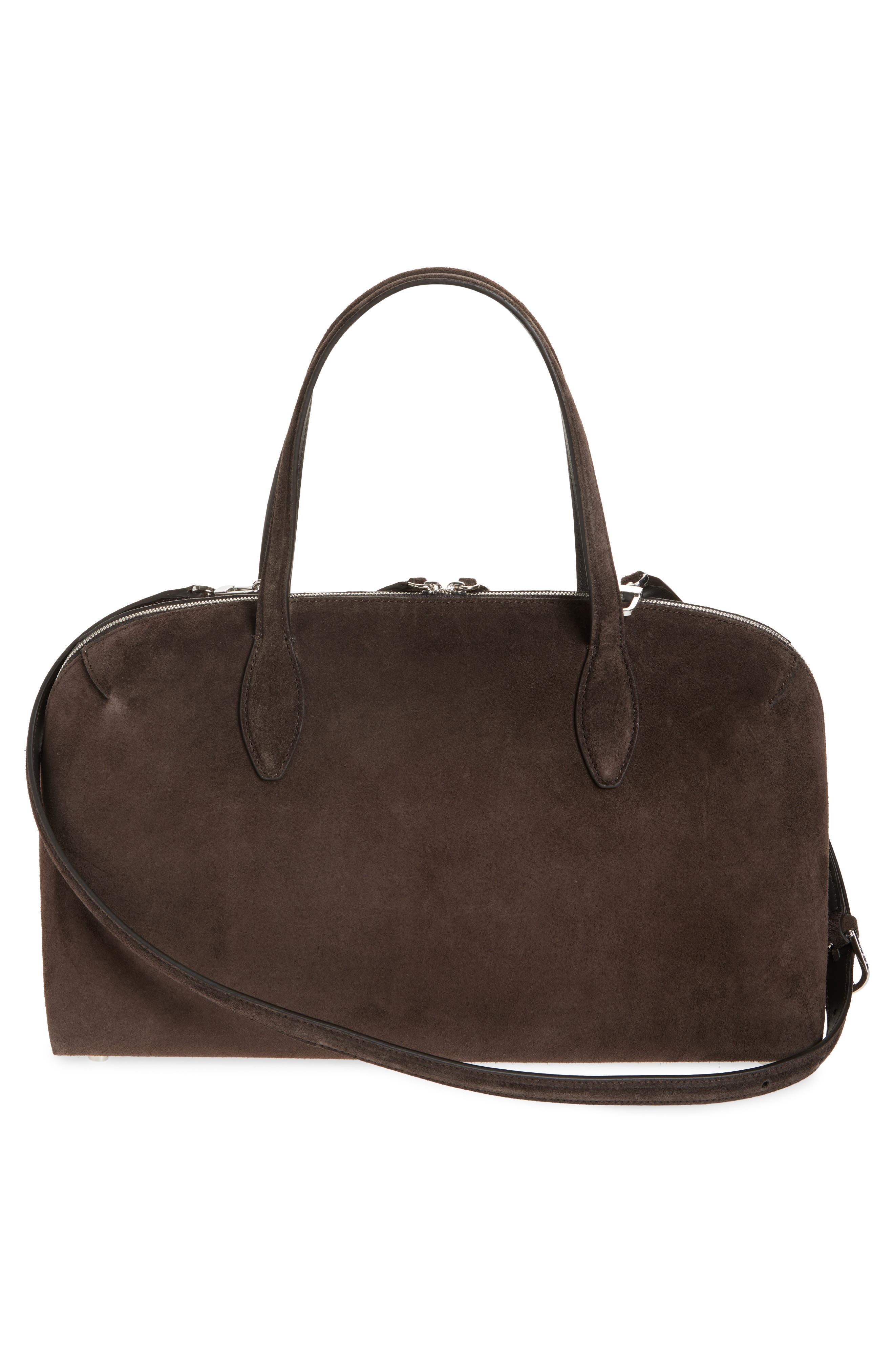 TOTEME Medium Day Suede Tote, Alternate, color, Brown