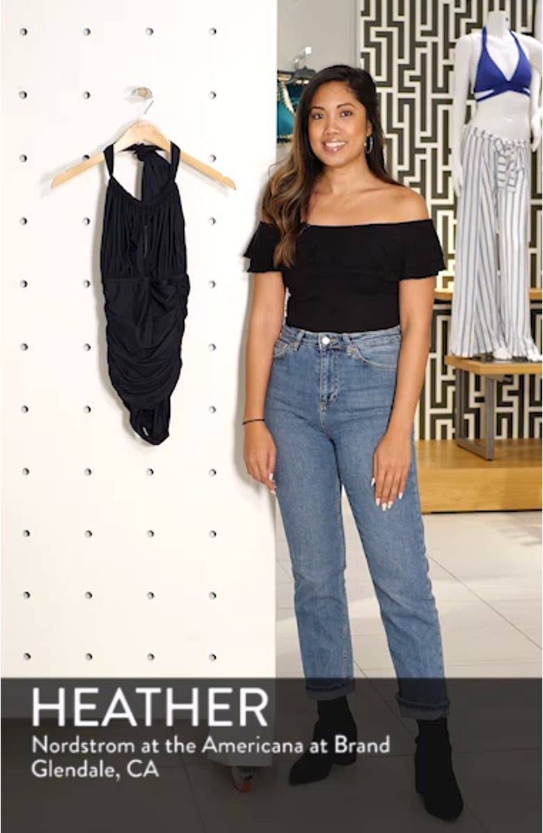 Ruched Halter Maillot, sales video thumbnail