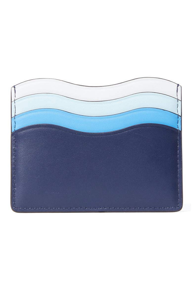 puffy wave card holder, Alternate, color, SQUID INK MULTI