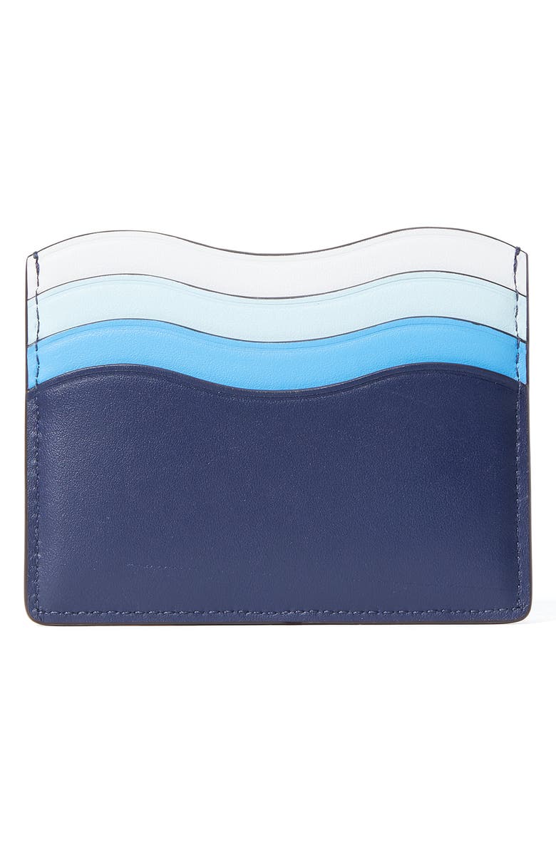 Kate Spade New York puffy wave card holder, Alternate, color, 