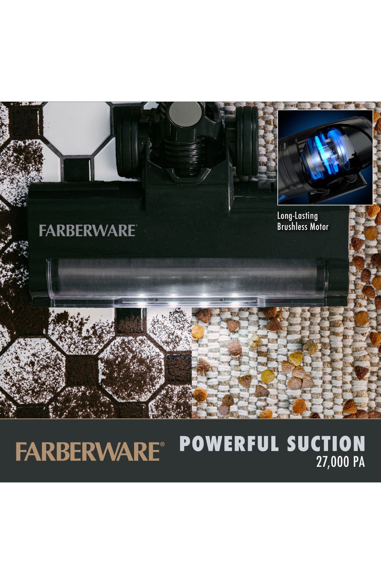 FARBERWARE Cordless Elite Stick Vacuum Cleaner, Alternate, color, Black