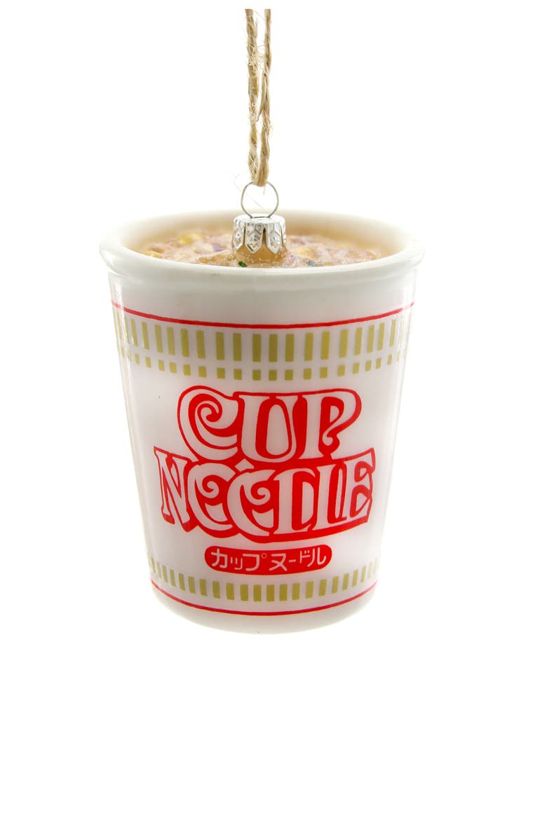 Cup of Noodles Ornament, Main, color, WHITE MULTI