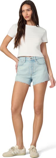 The Alex Raw Hem High Waist Denim Shorts