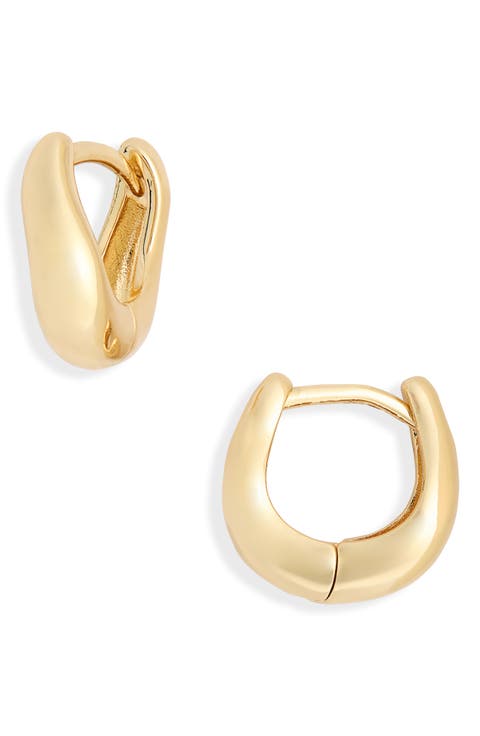 Demi Fine Molten Huggie Hoop Earrings