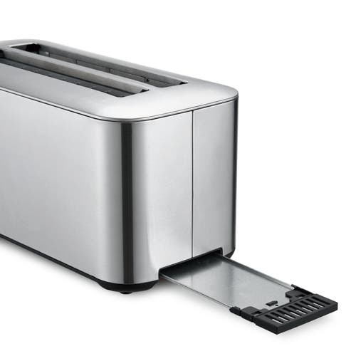 Salton Stainless Steel Countdown Long Slot Toaster In Silver