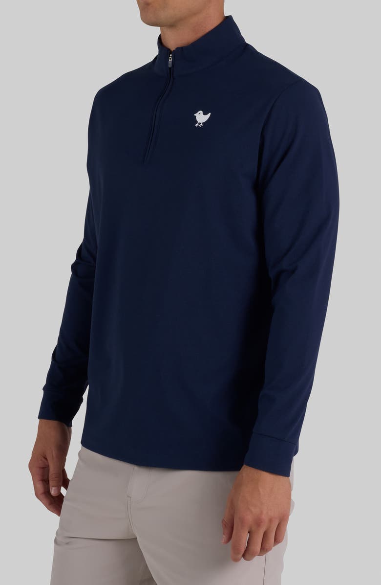 Bad Birdie Velocity Performance Quarter Zip Pullover, Alternate, color, Dark Navy