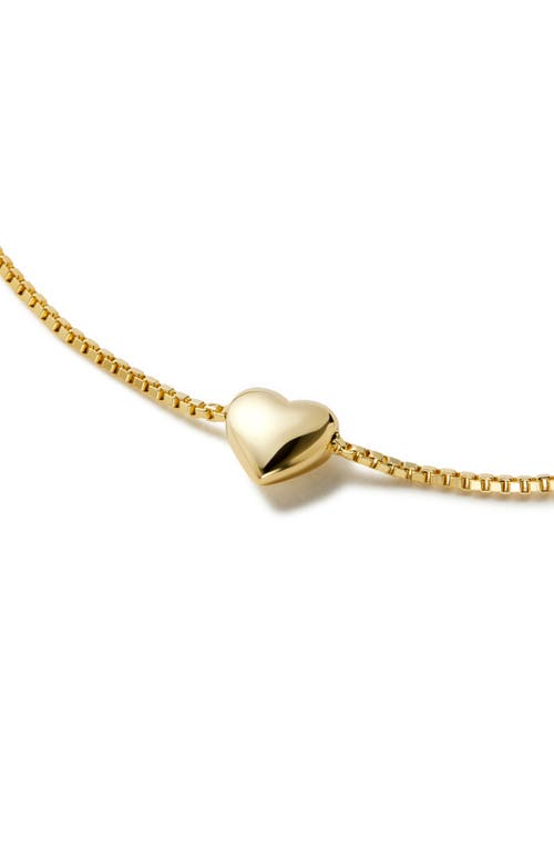 Ana Luisa Lana Heart Charm Bracelet In Gold